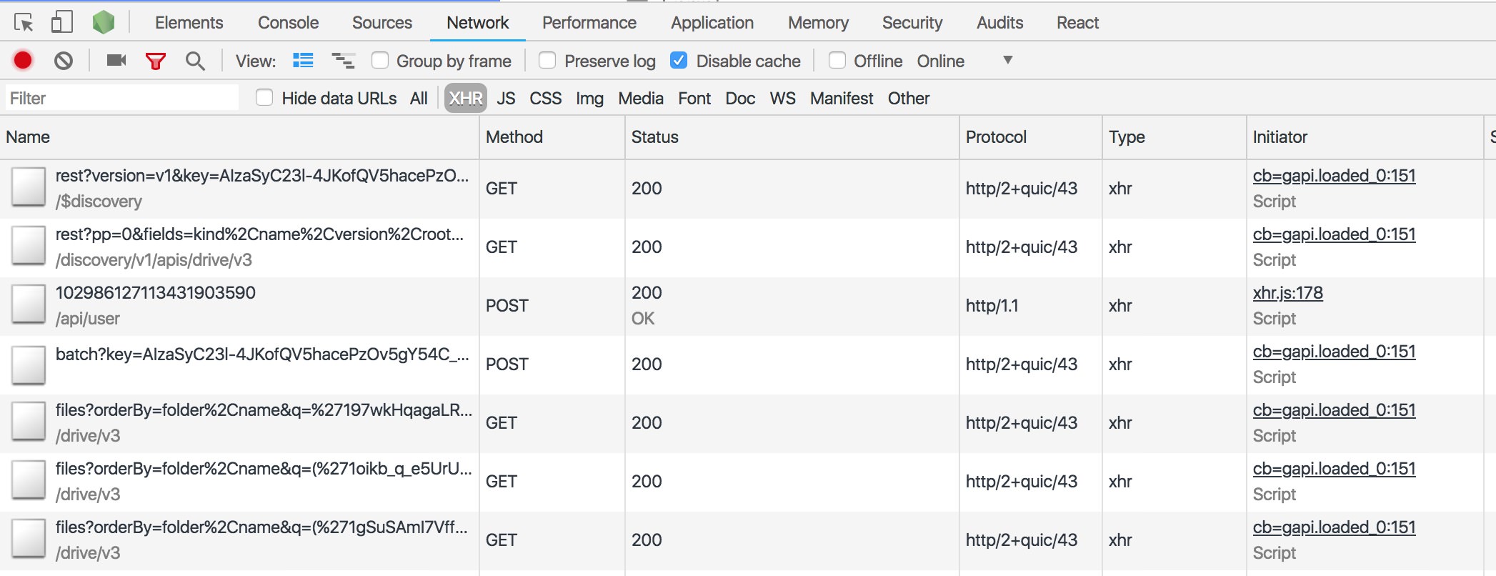 Network tab